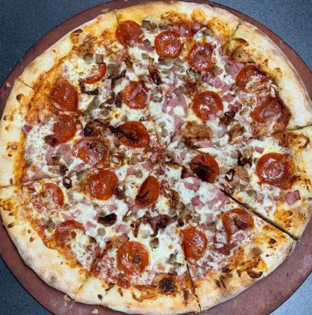Large Meat Lover's Pizza.