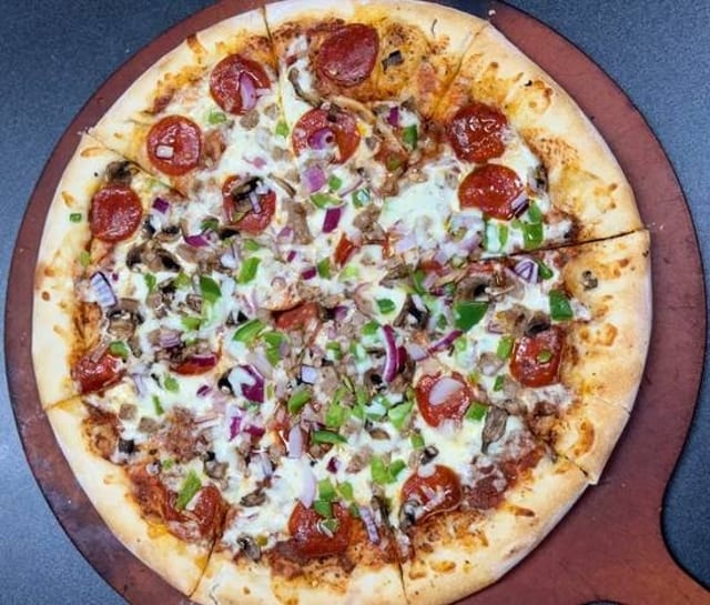Large Supreme Pizza.
