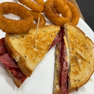 Reuben on Rye Sandwich